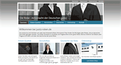 Desktop Screenshot of justiz-roben.de