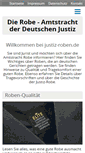 Mobile Screenshot of justiz-roben.de