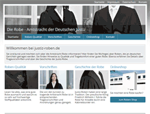 Tablet Screenshot of justiz-roben.de
